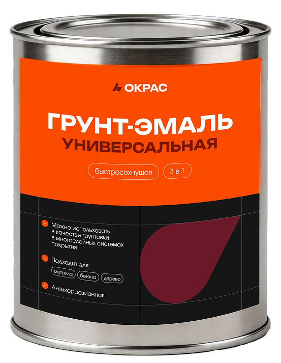 Грунт-эмаль универсальная «окрас» 3 в 1